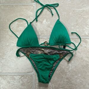 Kelly Green Victoria’s Secret Push-up Bikini